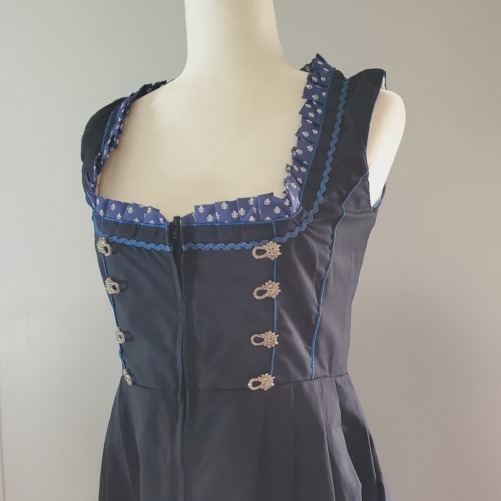 1800 Century Vibes A Lined Corset Flared Dress - Picture 5 of 8